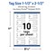 Avery Printable Rounded Rectangle Slot Tags, Sure Feed Technology, 1-1/2" x 2-1/2", Glossy White Cardstock, Print-to-The-Edge, Laser/Inkjet Printable, 100 Total